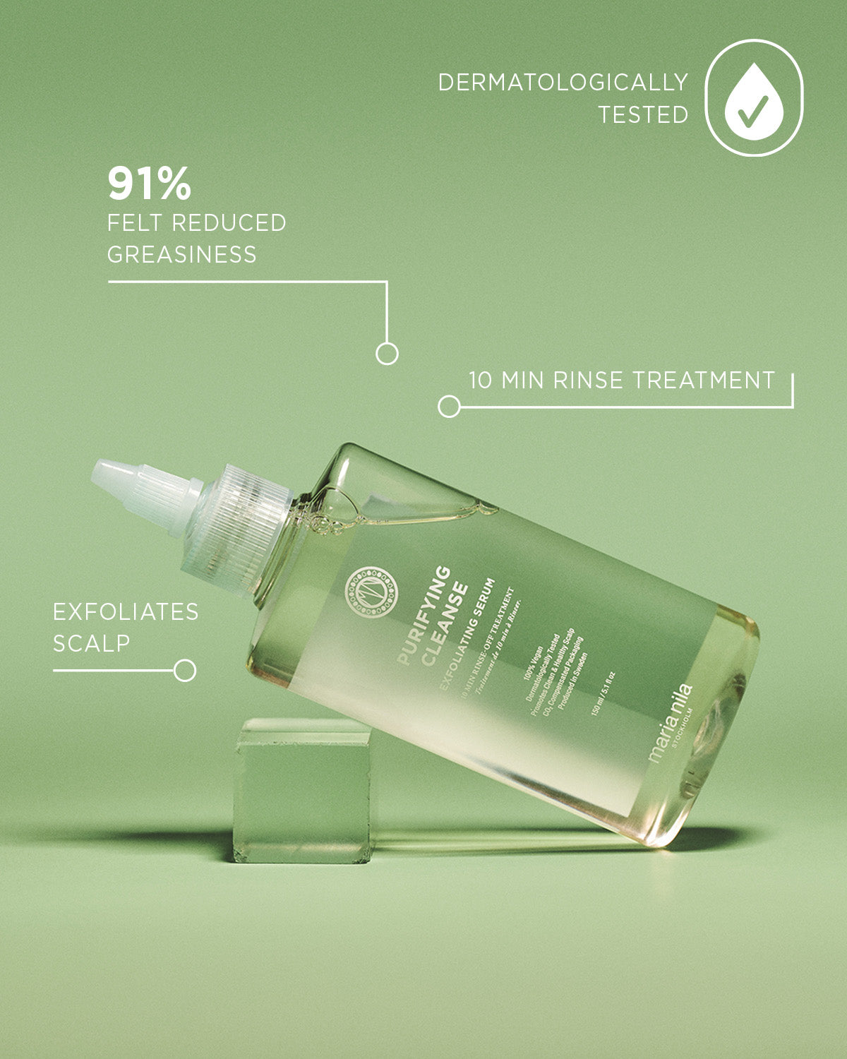 Purifying Cleanse Exfoliating Serum that deep cleanses the scalp from build up, residue and dirt