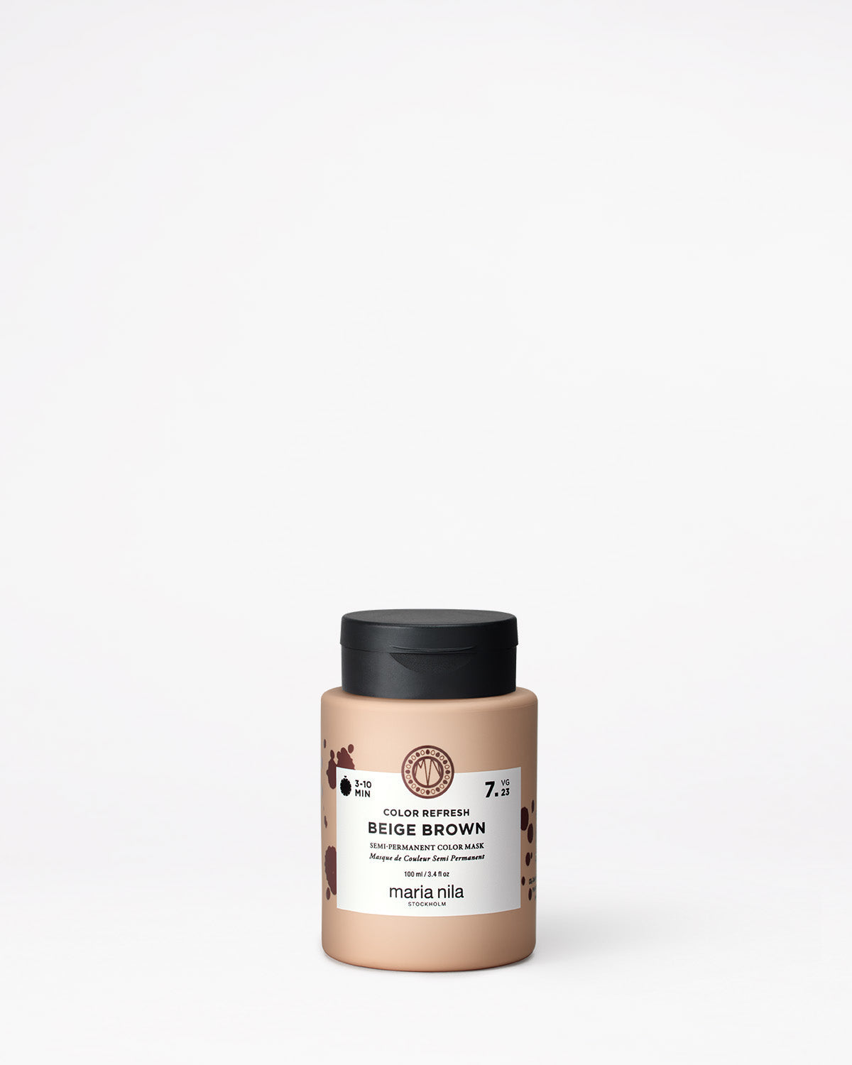 Maria Nila Color Refresh Beige Brown 100 ml jar on a white background