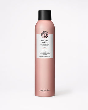 Volume Spray with black cap on a white background